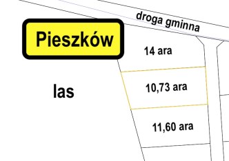 działka na sprzedaż - Lubin (gw), Pieszków